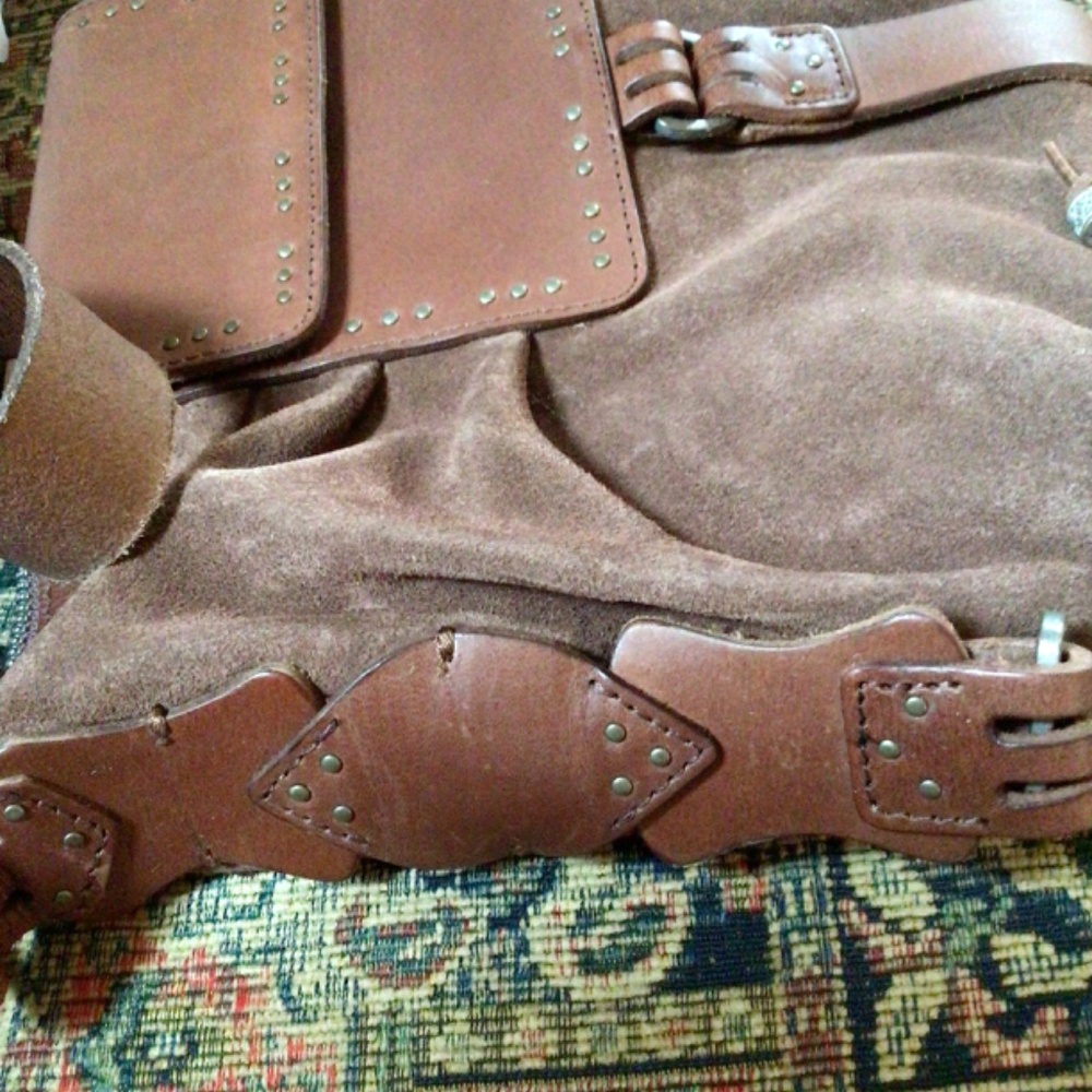 FP We The Free Silvie Studded Sling Bag in Cognac NWT - Picture 11 of 11